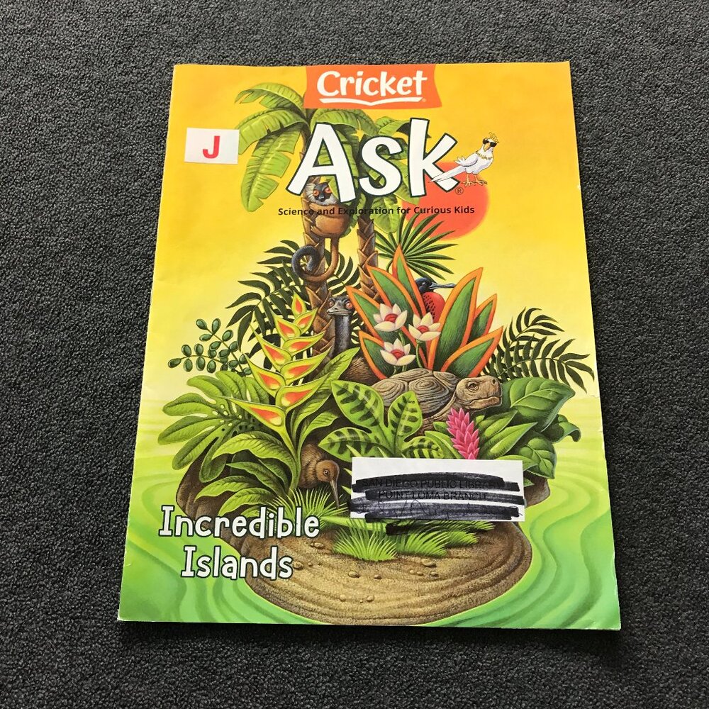 Cricket Ask Kid's Magazine July-August 2022 Incredible Islands